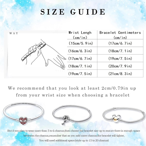 🏰 Disneyland castle inspired Silver Star Bracelet size 8.4 inches - Picture 4 of 6